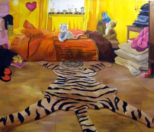 I think we are alone now, oil on canvas, 180x 210cm, 2004, Amos Anderson Art museum